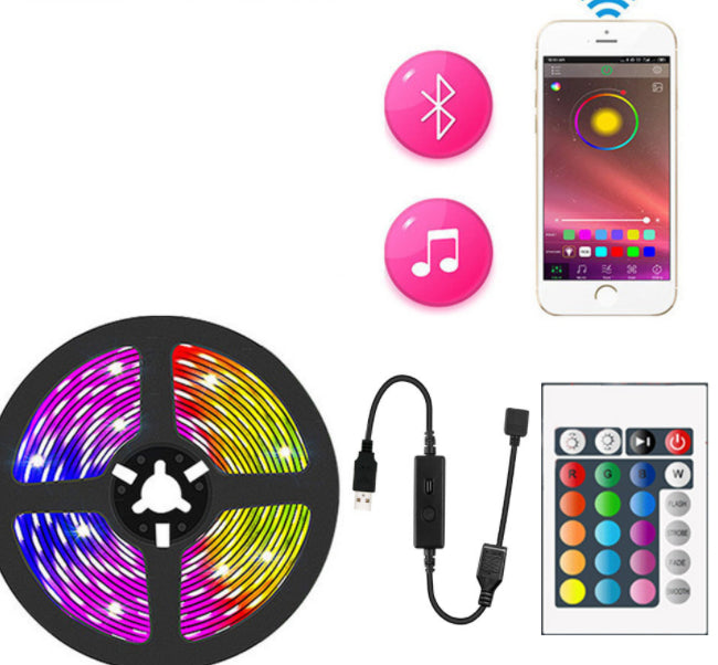 RGB-LED-Lichtleiste – Musik-Synchronisation Fernbedienung – 4M/5M Intelligente Umgebungsbeleuchtung