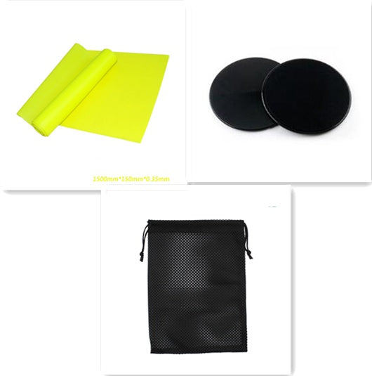 Ensemble de bandes de résistance en caoutchouc thermoplastique pour yoga - Bandes d'entraînement d'étirement avec pédale