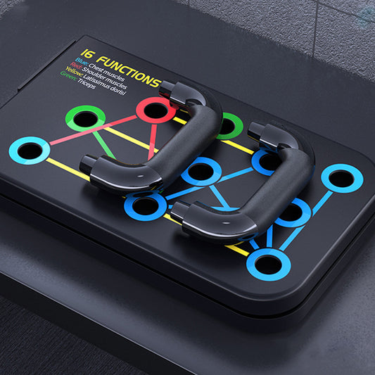 Push-up Board Fitness Kit - Multi-Position Training System with AB Wheel & Resistance Band