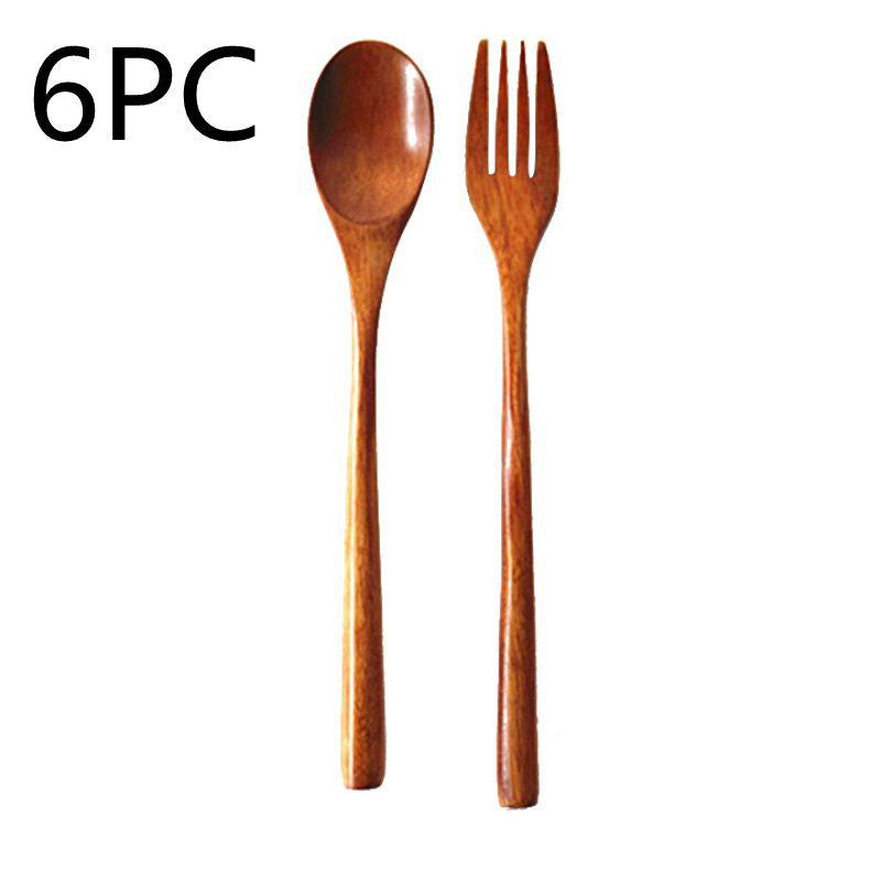 Ensemble d'ustensiles de cuisine en bois de qualité supérieure - Outils de cuisine naturels et écologiques (3-10 pièces)