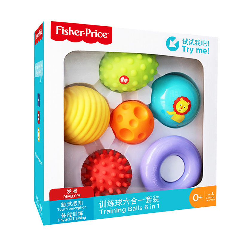 Fisher-Price Baby-Sinnesball-Set – Taktile Übungs-Griffbälle Geschenkbox