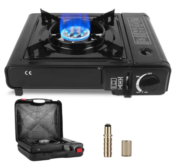 Premium Portable Camping Stove - 3300W Gas Cooker with Case