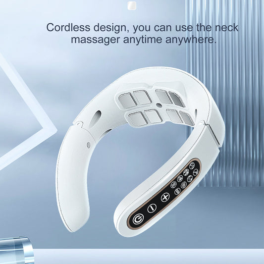 Smart Hot Compress Shoulder Neck Massager - USB Rechargeable Electric Massage Relief for Pain & Stress