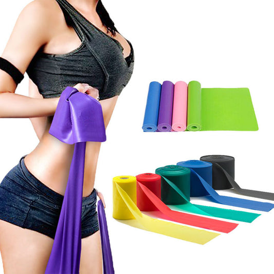 TPE Yoga Resistance Band Set - Stretch Fitness Training Bands with Pedal