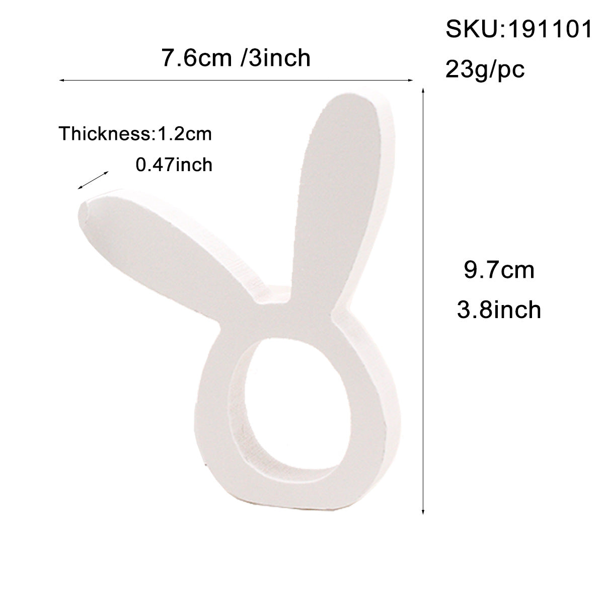 Anneaux porte-serviettes lapin de Pâques - Ensemble de décoration de table en bois pour fête de Pâques et brunch de printemps