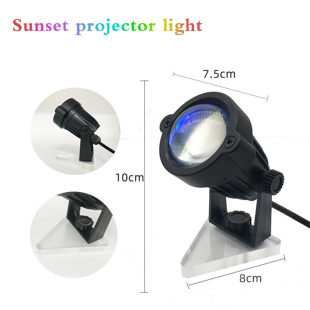 Sunset Projection Lamp - Atmosphere LED Light for Home Ambiance & Photography