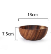 Natural Wooden Bowl Set - Handmade Eco-Friendly Kitchen Bowls for Home & Restaurant