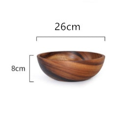 Natural Wooden Bowl Set - Handmade Eco-Friendly Kitchen Bowls for Home & Restaurant