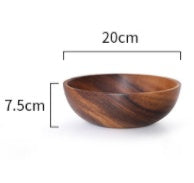 Natural Wooden Bowl Set - Handmade Eco-Friendly Kitchen Bowls for Home & Restaurant