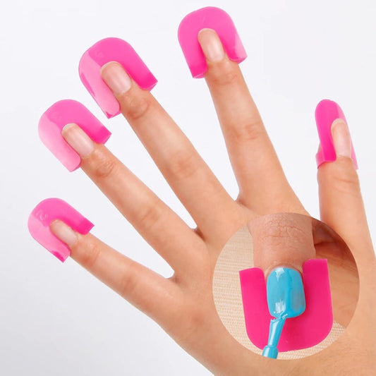 Nail Polish Overflow Clip - 26 Pieces Anti-Overflow Guards