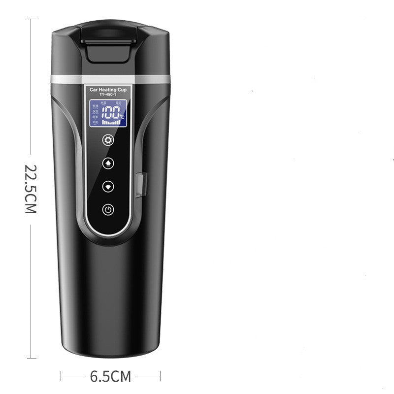Premium Portable Car Heating Cup - 400ml Smart Touch Electric Travel Bottle