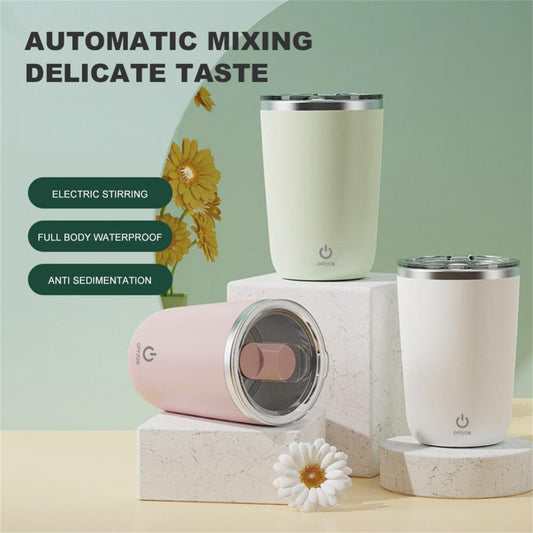 Self-Stirring Mug - Energize Your Day! Automatic Magnetic Coffee Mixer 350ml