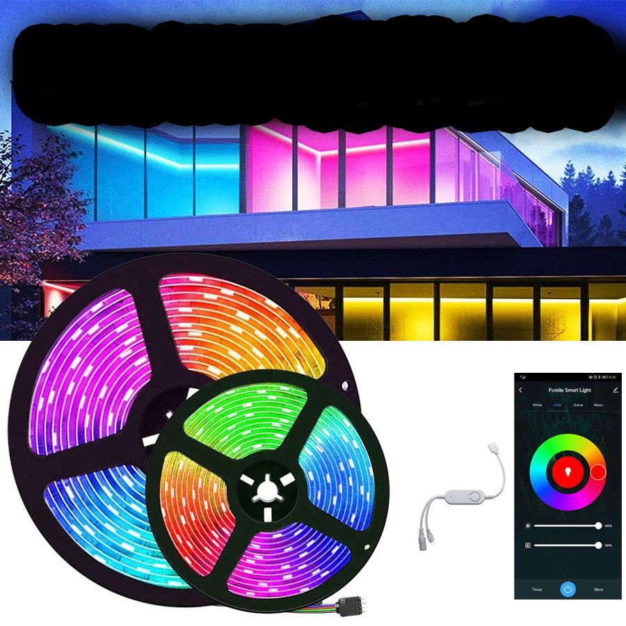 RGB-LED-Lichtleiste – Musik-Synchronisation Fernbedienung – 4M/5M Intelligente Umgebungsbeleuchtung