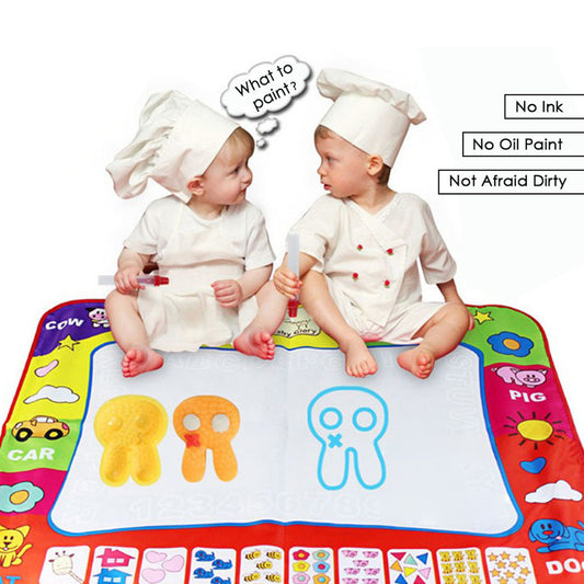 Water Drawing Mat - Magic Doodle Painting Play Mat for Kids | 80x60cm