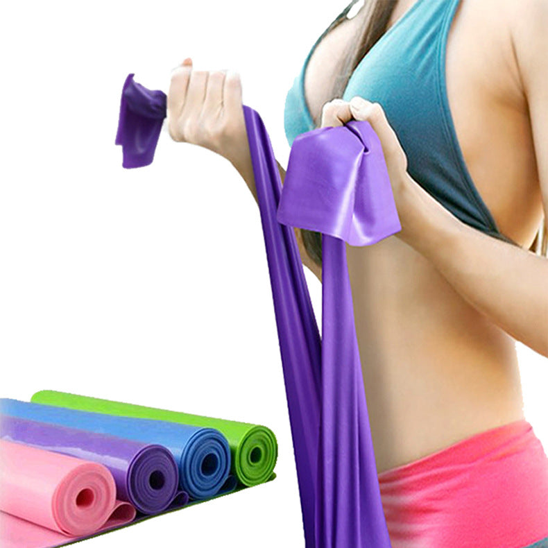 TPE Yoga Resistance Band Set - Stretch Fitness Training Bands with Pedal
