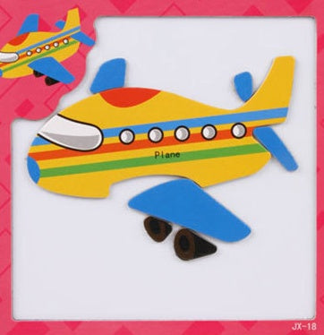 Træ Magnetisk Puslespil - 3D Montessori Læringsspil for Børn | 7 Motiver