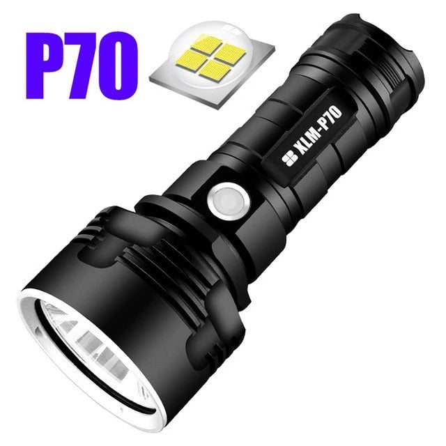 Tactical LED Flashlight - Super Bright Rechargeable Outdoor Xenon Lamp