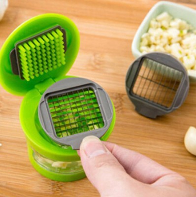 Multi-Function Garlic Press - Kitchen Vegetable Tool with Storage