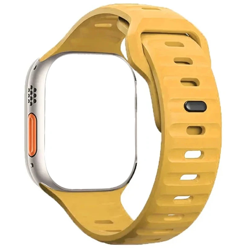 Sportarmbänder für Apple Watch Ultra 2, weiche Silikonarmbänder, Ersatzarmband für iWatch Serie 9, 8, 7, 6, 5, 4, SE 