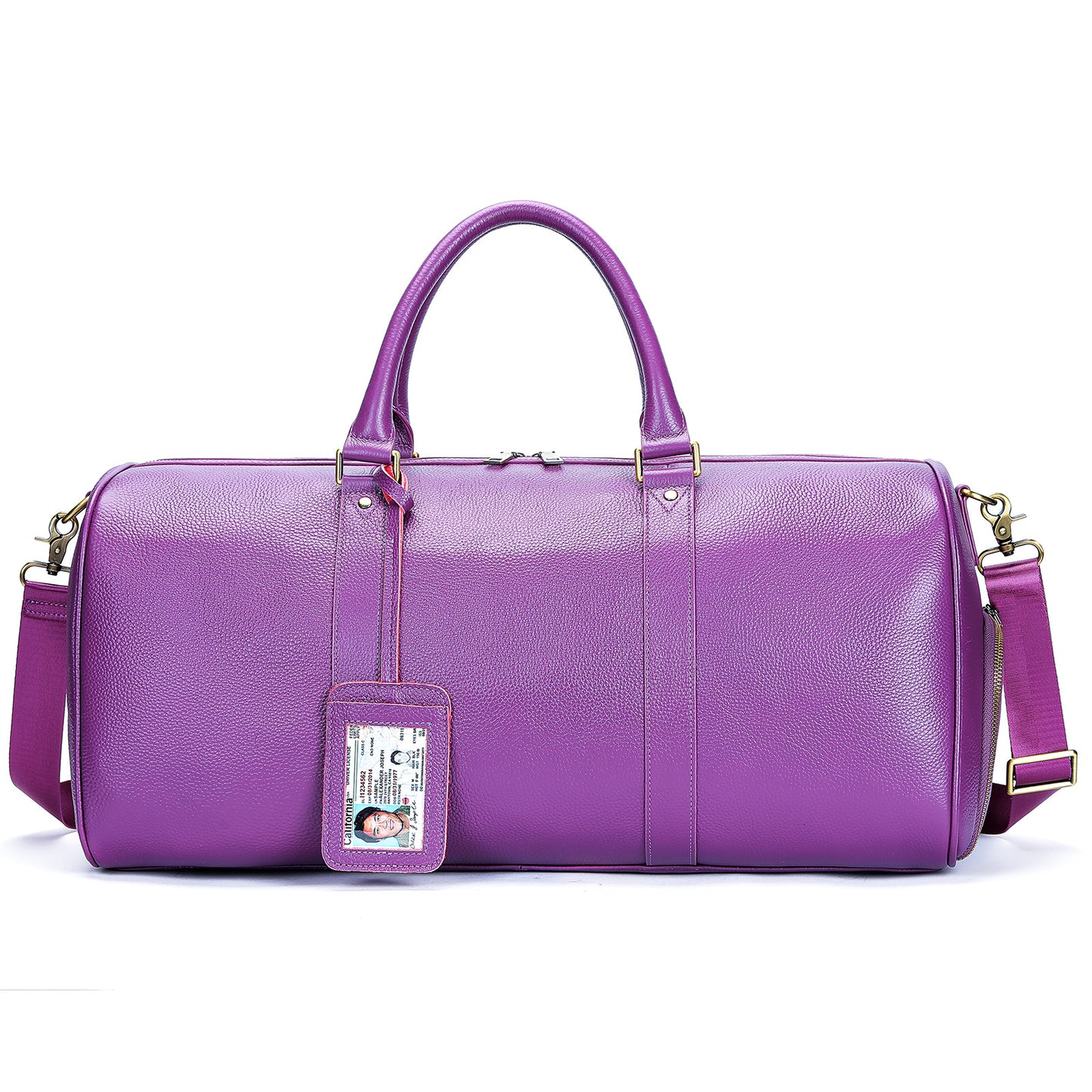 Førsteklasses Ægte Læder Rejsetaske - Stor Kapacitet 36-55L Herre Overnatningstaske