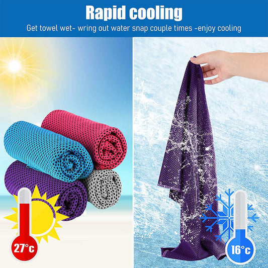 Sports Cooling Towel - Instant Ice Cold Microfiber
