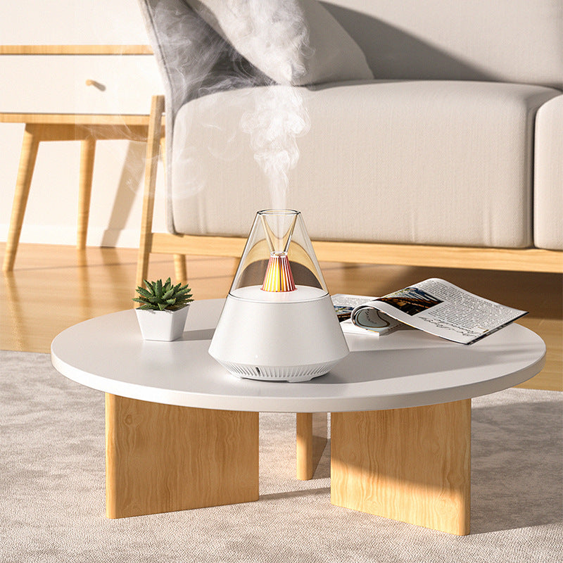 Minimalist Aroma Diffuser - USB Ultrasonic Humidifier with LED Ambiance