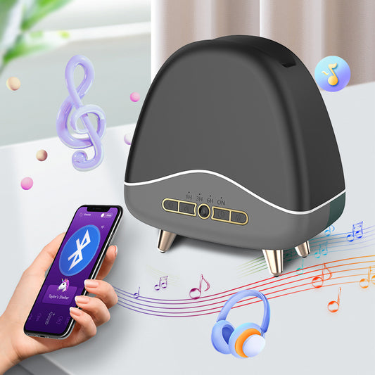 Ultrasonic Flame Aroma Diffuser - Wood Grain Humidifier with LED Ambiance