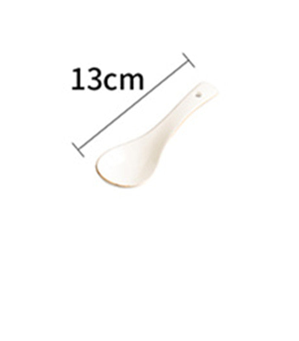 Service de vaisselle en porcelaine de qualité supérieure - Bols et assiettes à bord doré style américain