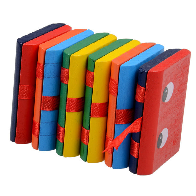 Holzspielzeug mit magischem Auge zum Umklappen – Montessori-Sinnesstapelspiel für Babys und Kleinkinder