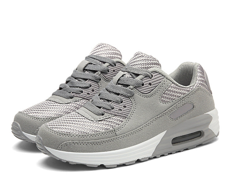 Dame Sko med Luftpolstring - Letvægt Åndbare Sko med Høj Sål til Gåture