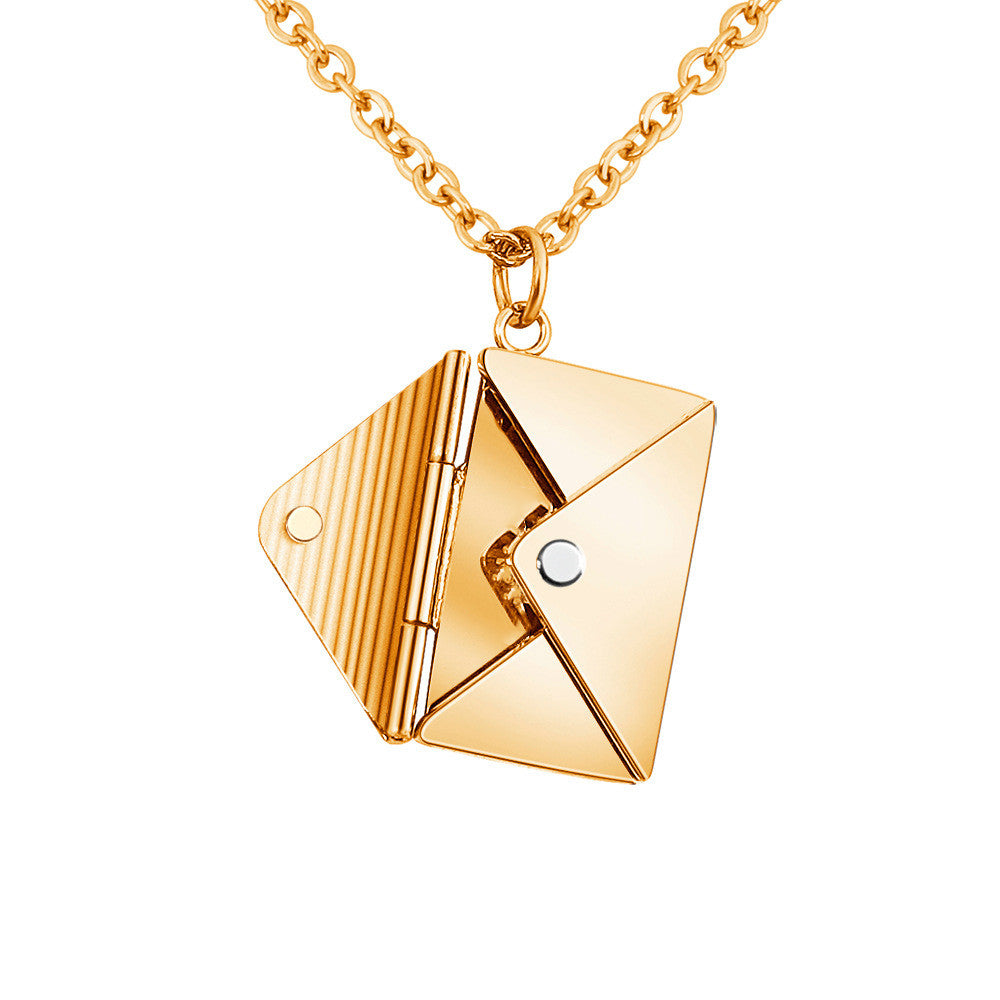 Collar con sobre de carta de amor - Regalo para el Día de San Valentín