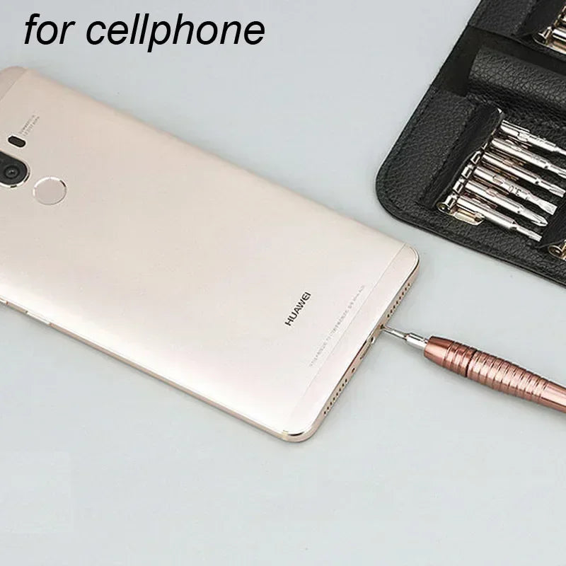 Mini-Präzisionsschraubendreher-Set, 25-in-1, elektronisches Torx-Schraubendreher-Öffnungs- und Reparaturwerkzeug-Set für iPhone, Kamera, Smartwatch, Tablet-PC 