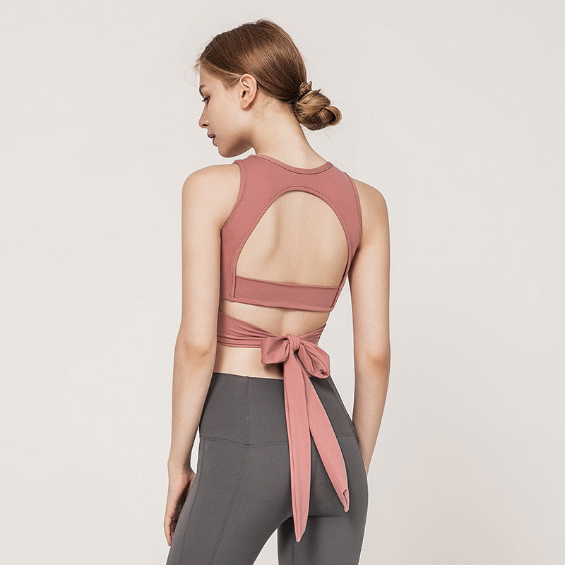 Sæt med førsteklasses yogatøj - leggings med høj talje og sportstop