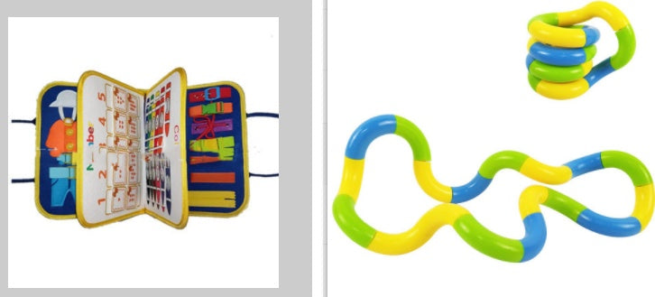 Tableau d'activités Montessori : Jouet ultime pour l'apprentissage sensoriel et moteur