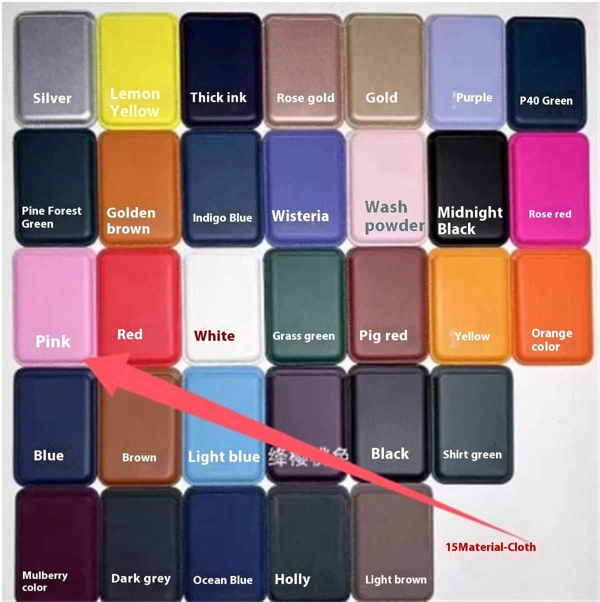 MagSafe Magnetische Leren Kaarthouder Portemonnee - iPhone 14 Pro Max 13 12 Geschikt