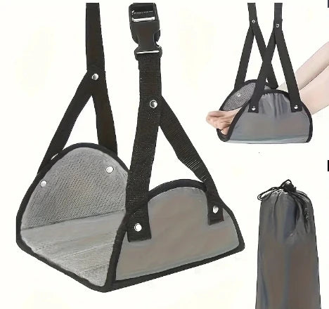 Verstellbare Fußhängematten für Reisen, Auto, Flugzeug, Büro, einfache Beinstützen, Fußhängematten 