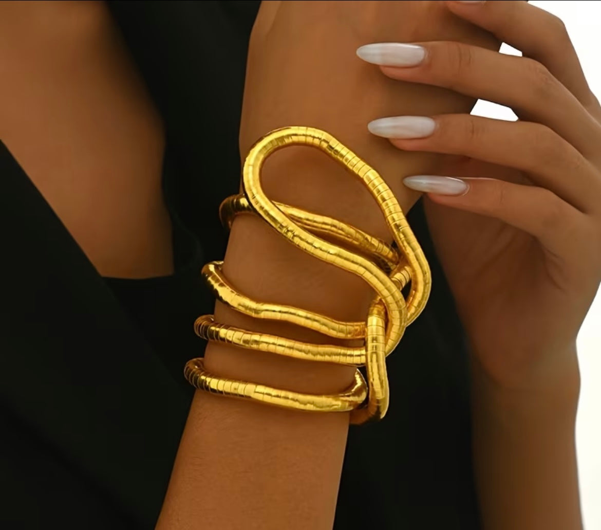 Fleksibelt Slangeben Halskæde – Justerbar Slangelink Kæde