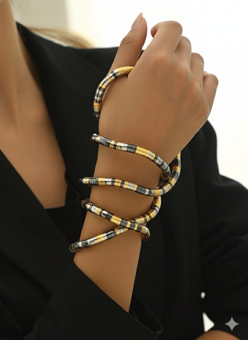 Fleksibelt Slangeben Halskæde – Justerbar Slangelink Kæde