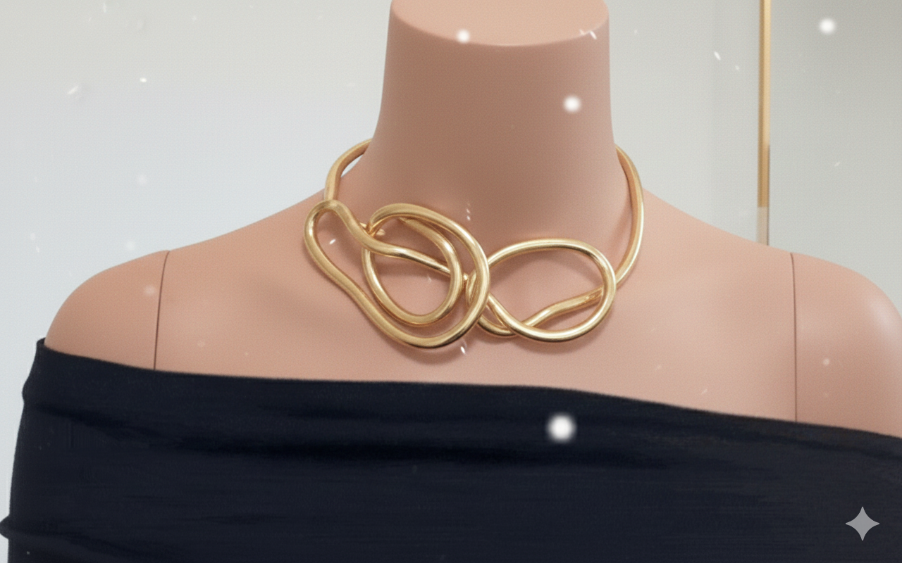 Fleksibelt Slangeben Halskæde – Justerbar Slangelink Kæde