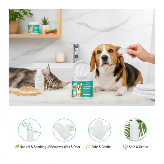 Pet Ear Cleaner Finger Wipes