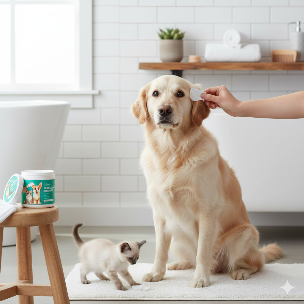 Pet Ear Cleaner Finger Wipes