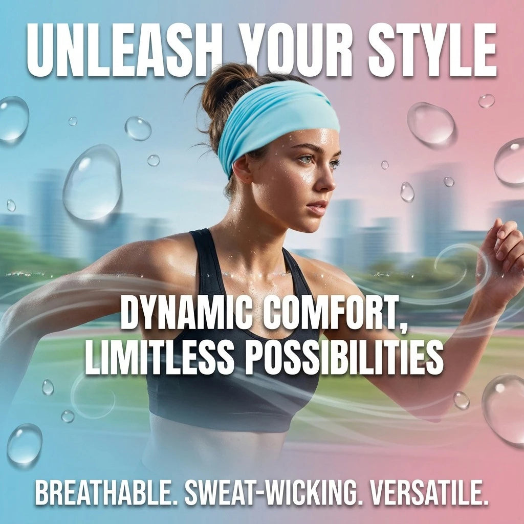 Headband – Wide Sports Flow | Aether & Anchor