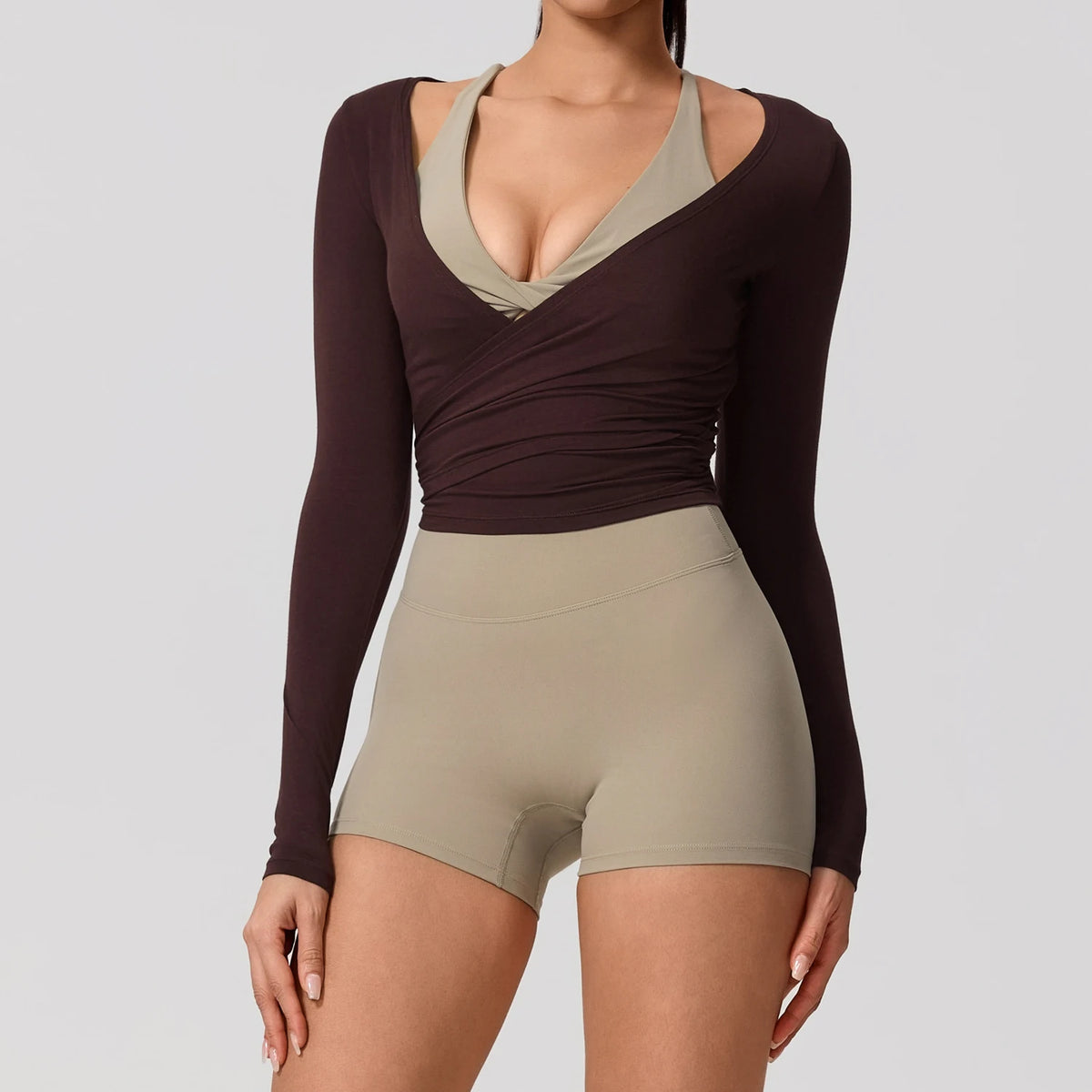 Wrap Top – Breathable Tie Front | Aether & Anchor