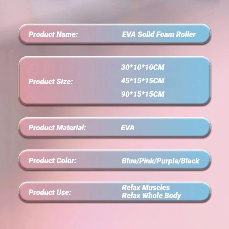 Hexagonal Yoga Foam Roller - Premium EVA Pilates Cylinder for Deep Tissue Massage & Recovery (29.7cm)