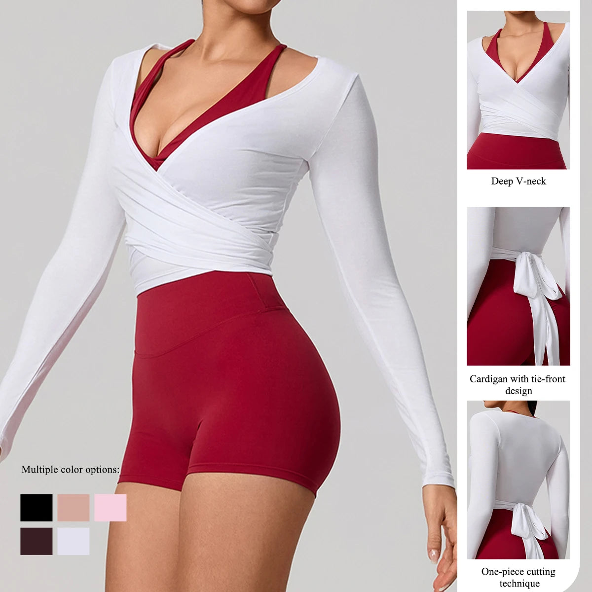 Wrap Top – Breathable Tie Front | Aether & Anchor