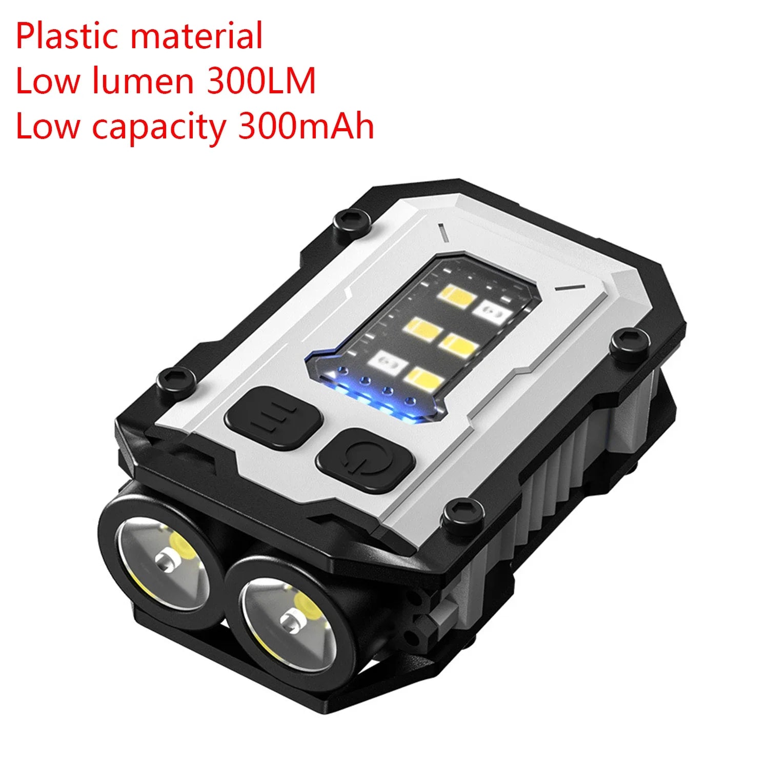 Mini-USB-wiederaufladbare LED-Taschenlampe, tragbar, mit Magnetverschluss, superhelle Campinglaterne, seitliches COB-Notlicht