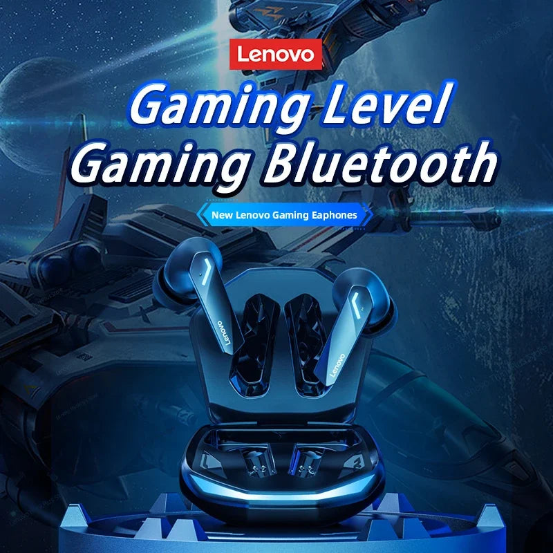 Lenovo GM2 Pro Gaming-Kopfhörer Bluetooth 5.3 Sport-Headset Dual-Modus HD-Anruf-Geräuschunterdrückung Ohrhörer mit Mikrofon Musik-Kopfhörer