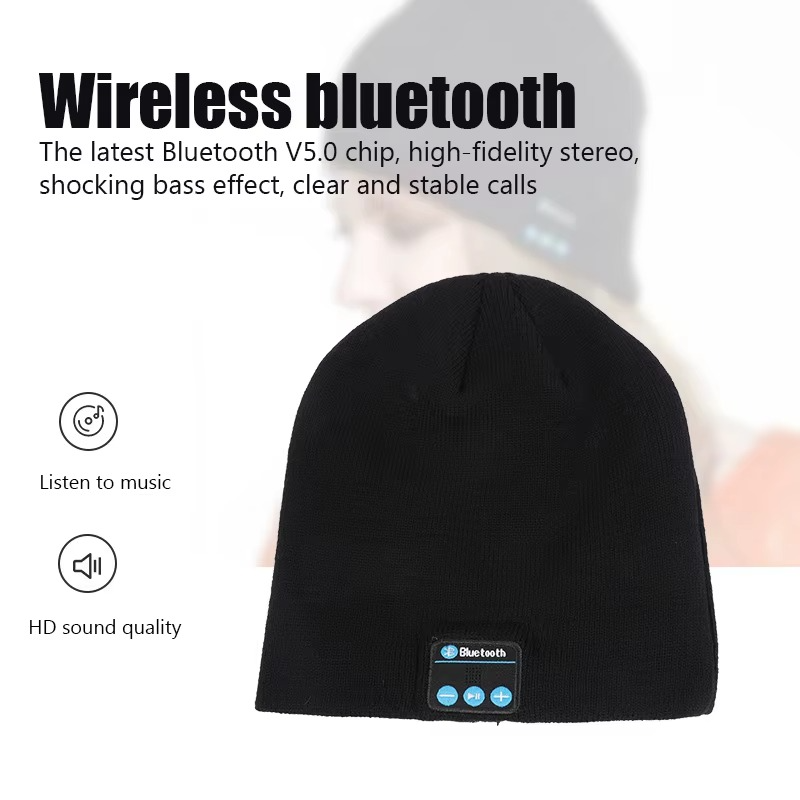 Gorro Ever-Warm con Sincronización Inteligente: Sombrero Auricular Inalámbrico con Bluetooth Estilo Europeo y Americano