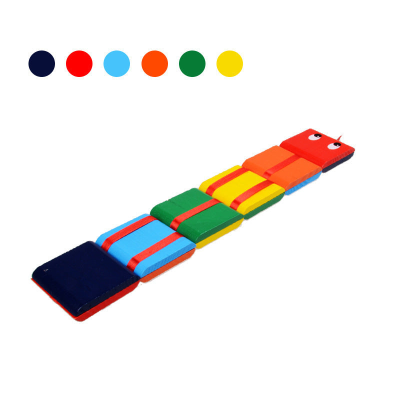 Holzspielzeug mit magischem Auge zum Umklappen – Montessori-Sinnesstapelspiel für Babys und Kleinkinder