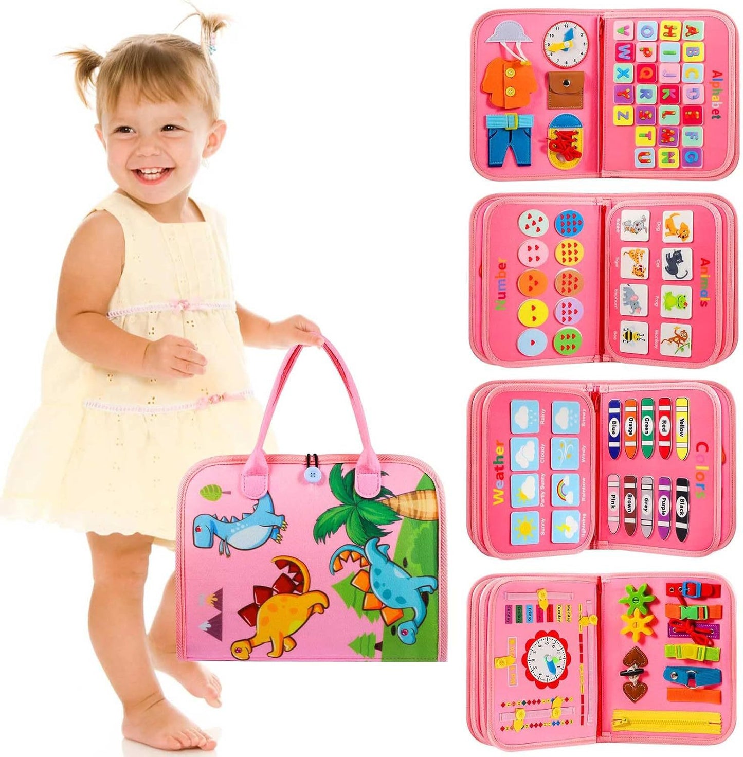 Filz-Lernbrett - Montessori Baby Früherziehung Beschäftigungsbrett Puzzle